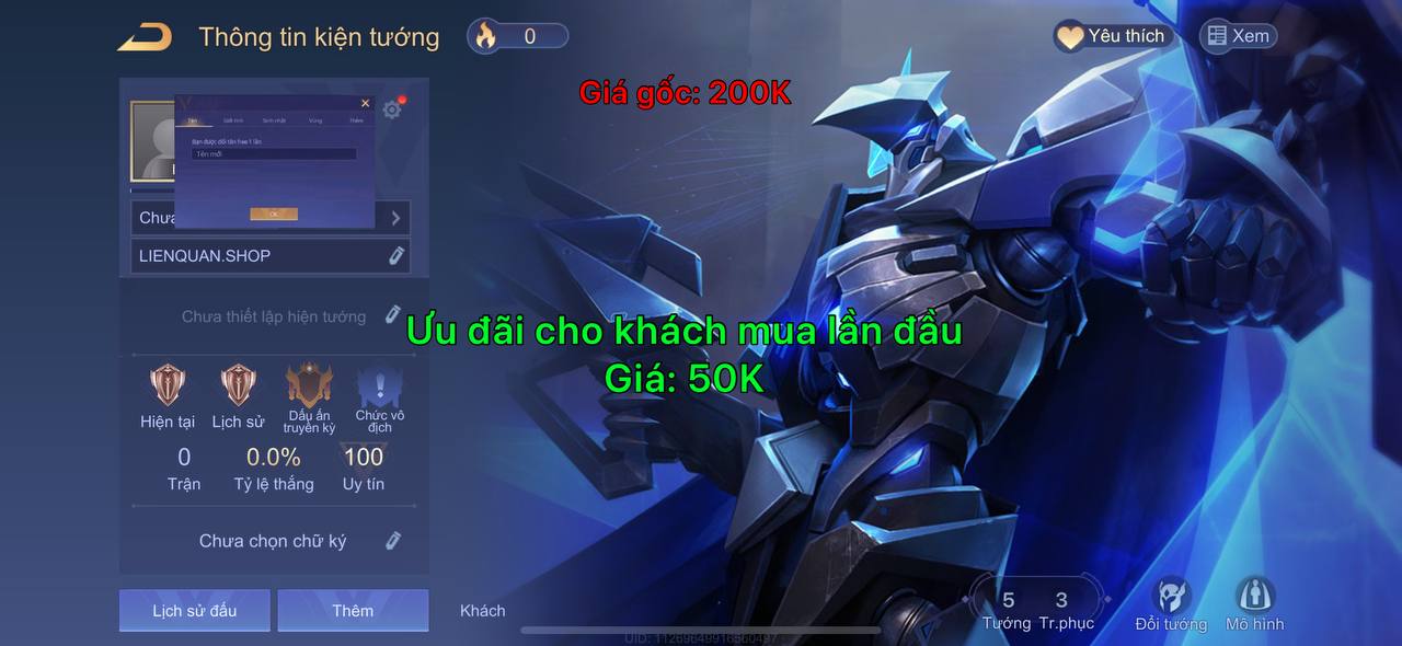 Nick Reg Liên Quân 3