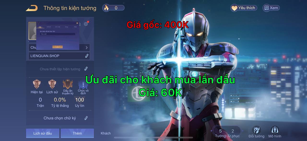 Nick Reg Liên Quân 9