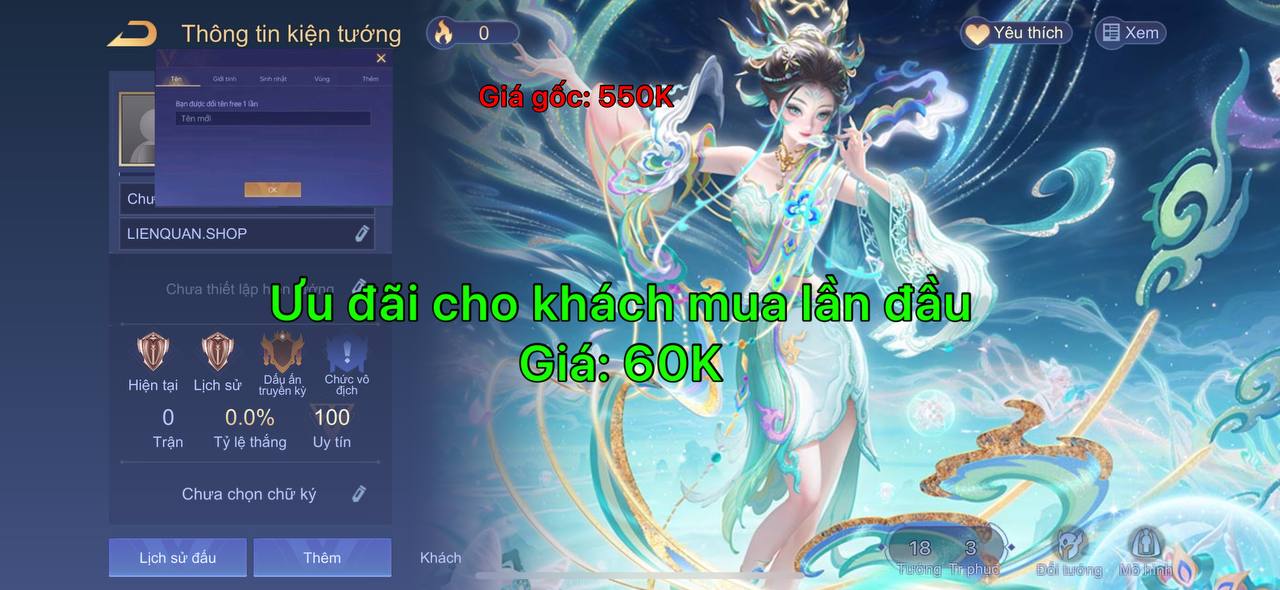 Nick Reg Liên Quân 1