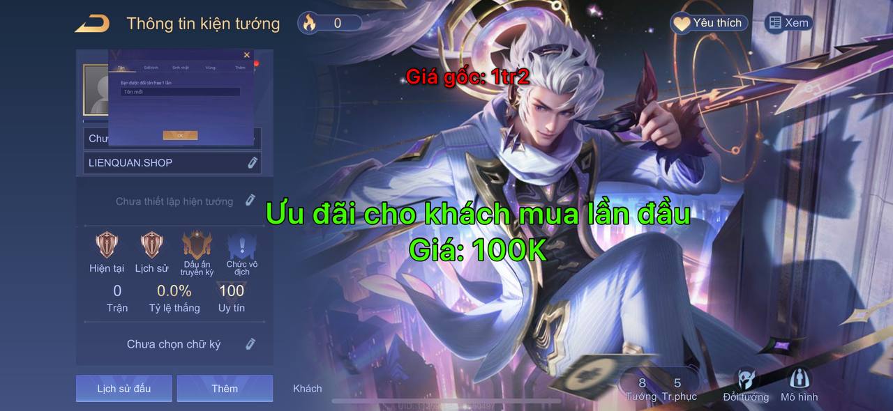 Nick Reg Liên Quân 2