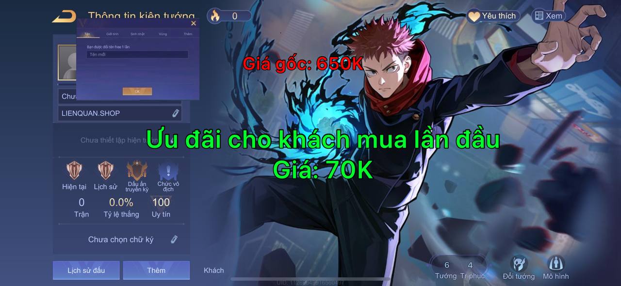 Nick Reg Liên Quân 9