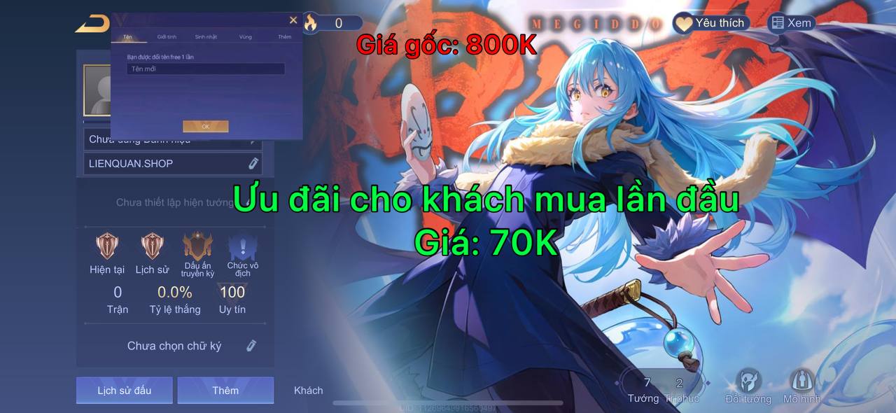 Nick Reg Liên Quân 1